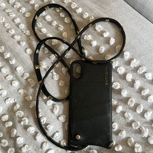 Bandolier black and gold IPHONE XR CASE WITH CHAIN